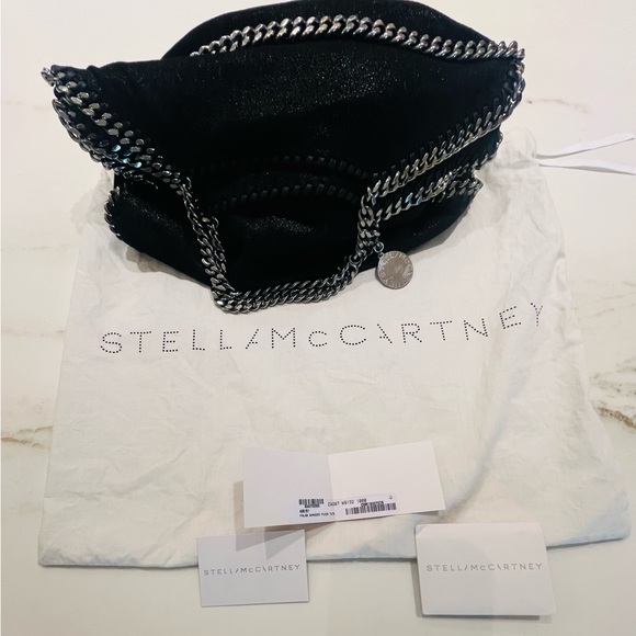 Stella McCartney Black Falabella Shoulder Bag - Picture 2 of 16